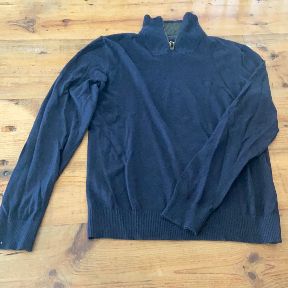 Men’s M Fat Face cashmere blend 1/4 zip sweater